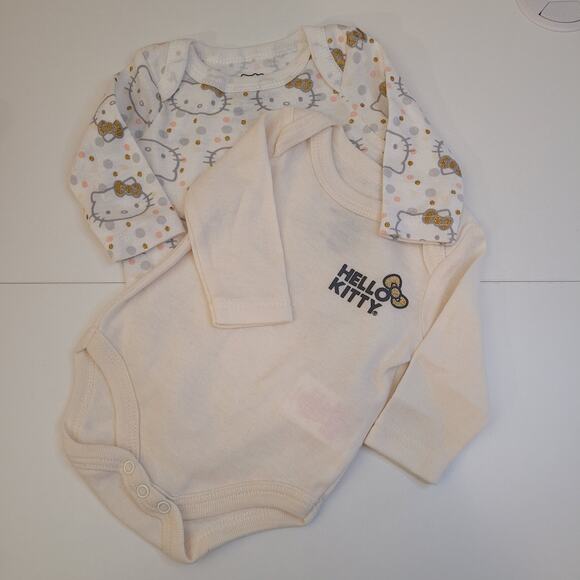 Lot of 14 Baby Girl Clothes Newborn–9M Mixed Brands Bodysuits Pants Pajamas - Picture 12 of 16